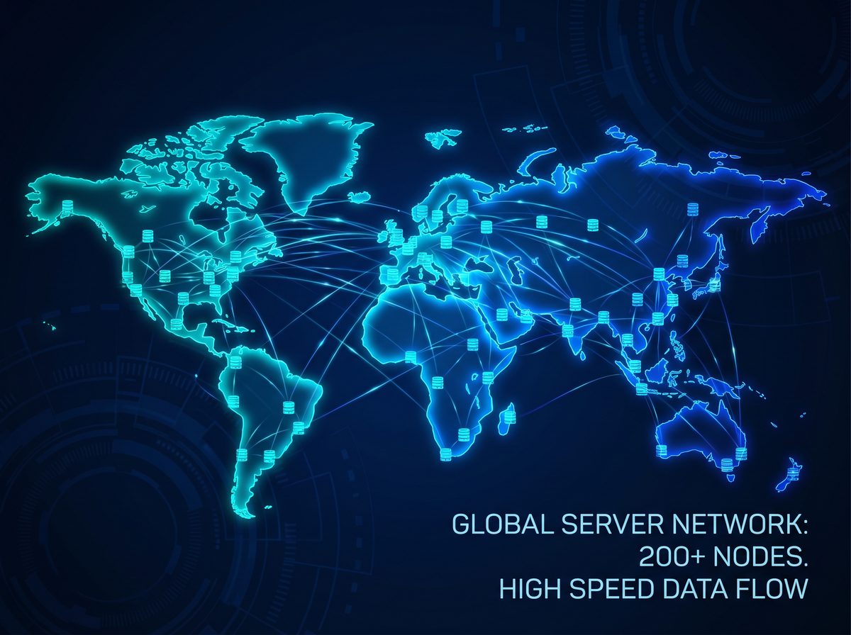 出国加速器全球服务器节点分布图